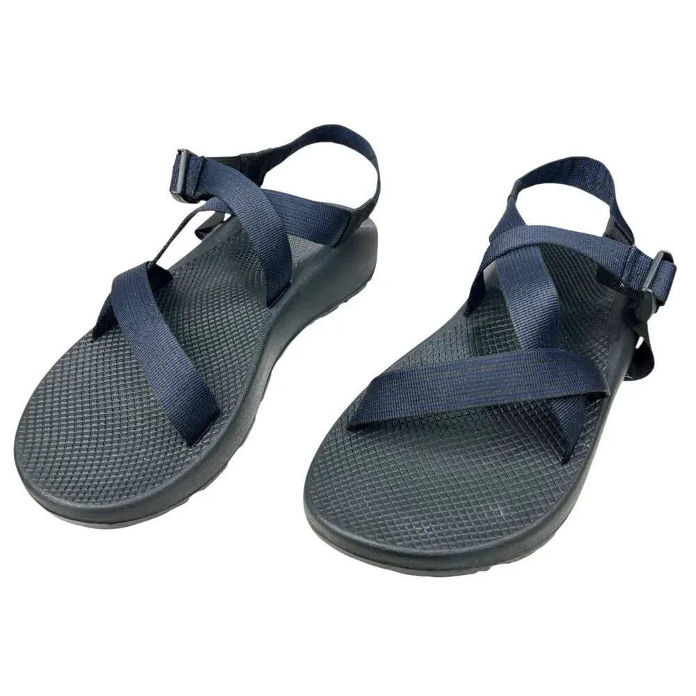 Chaco Men’s Z1 Classic Black Blue Strappy Hiking Trail Sandal Size US 13